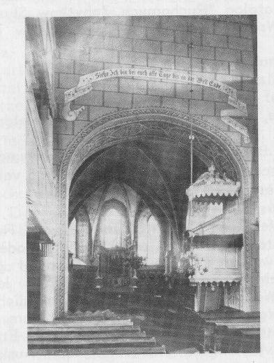 Die ev. Kirche St. Michael nach der Renovierung 1908